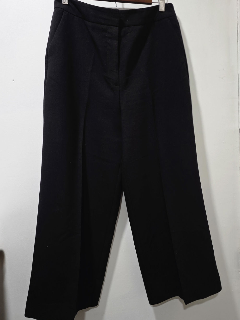 Worthington Wide Leg Trousers Black Dress Pants Size 8 Workwear Classic